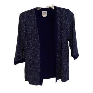 R & M Richards Sequin Jacket Sz 8
